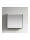 Martin Ophelia Oglindă de Baie cu Lumini LED 76x66cm Gri