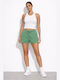 Damen Terry Shorts Grün