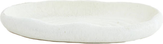 Light & Living Alaina Decorative Plastic White Platter 37x25x5cm