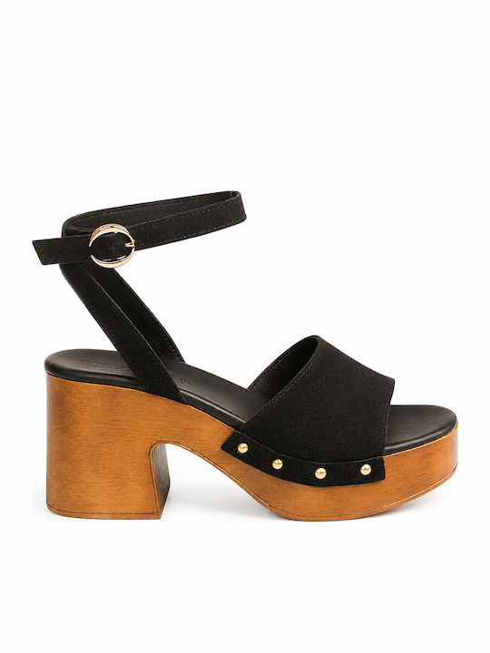 Sante Black Sandals