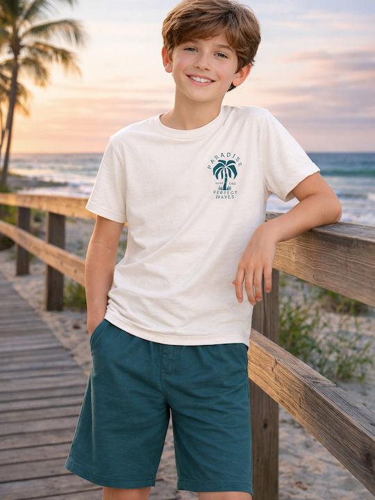 Kids Set with Shorts Summer 2 Pieces Beige