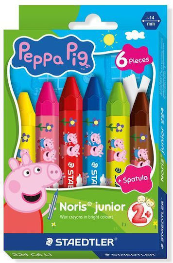 Staedtler Noris Junior 224 Crayons Wachsmalkreide Peppa 6 Pieces Case
