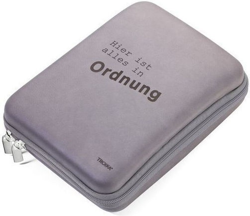 Troika Leather Pen Case for 1 Pen in Gray Colour