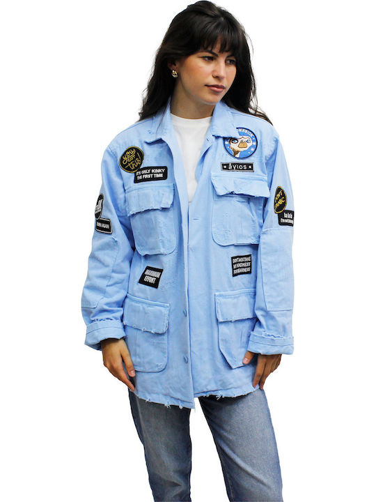 Ayios Damenjacke Für Winter Baby Blau