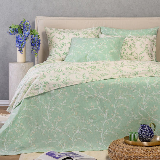 Melinen Duvet Cover Double 225x245 Sienna Forest