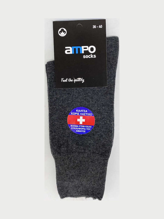 Ampo Socks Men's Gray Socks