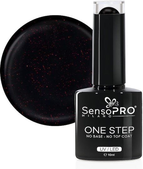 Sensopro Milano Semi-permanent Nail Polish One Step 10ml Mysterious Black #044