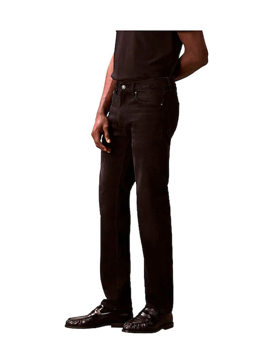 Men's Jeans Pants with Slim Straight Fit Black