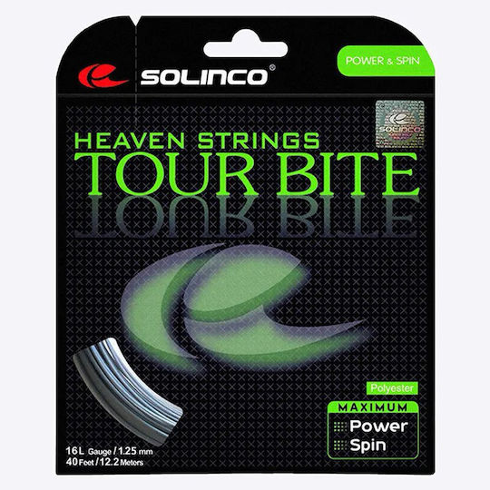 Solinco Tour Bite Χορδή Τένις Γκρι Φ1.25mm