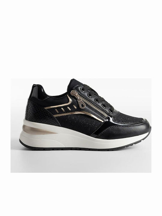 Sixth Sens Flatforms Sneakers Μαυρο