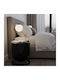 Round Side Table Black W36xL36xH46cm