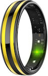 HR02 Inel Inteligent 19mm cu Pulsometru Negru A...