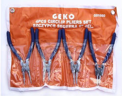 Clește Pentru Inele Seger 160mm 4 Bucăți Cu Husă Clește Pentru Inele Seger 160mm 4 Bucăți Cu Husă