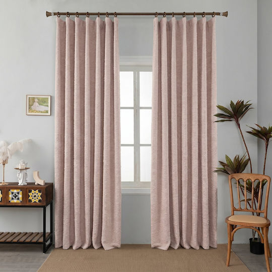 Lucktora Curtain With Pencil Pleat 739 Pink 270x280cm