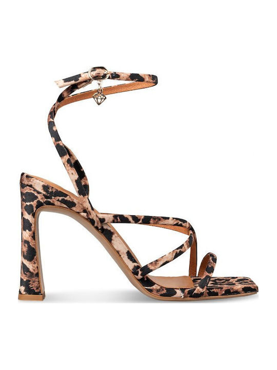 Mairiboo for Envie Sandals in Brown Patent Leather
