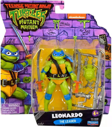 Action Figure Mutant Mayhem Leonardo Basic Teenage Mutant Ninja Turtles 14cm