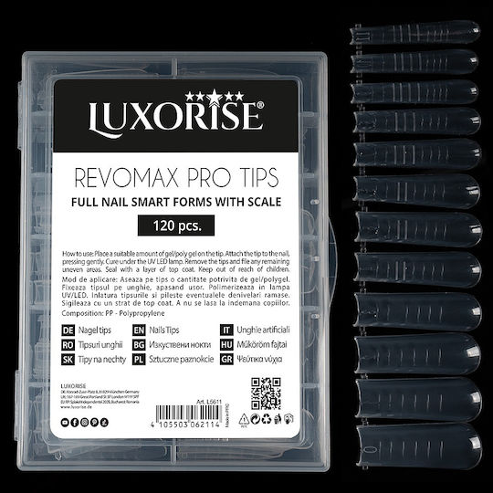 Reusable Polygel Gel Revomax Pro Tips Luxorise Full Nail 120 Pcs