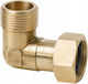 Brass Angle Half Coupling 1/2 X 1/2 Inch