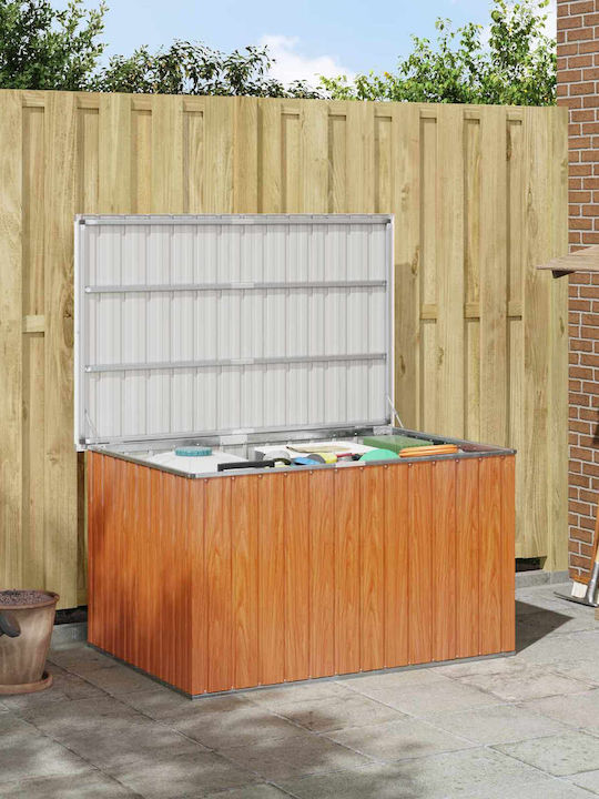 vidaXL Outdoor Storage Box Metal Beige L150xW101xH91cm