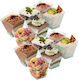 Orion Set of 12 Plastic Disposable Containers with 120ml Capacity Transparent
