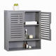 Relaxdays Badezimmerschrank 59x21x66cm Grau