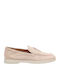 Δερμάτινα Γυναικεία Loafers σε Μπεζ Χρώμα