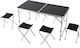 Relaxdays Relaxdays Aluminium Campingmöbel Tisc...