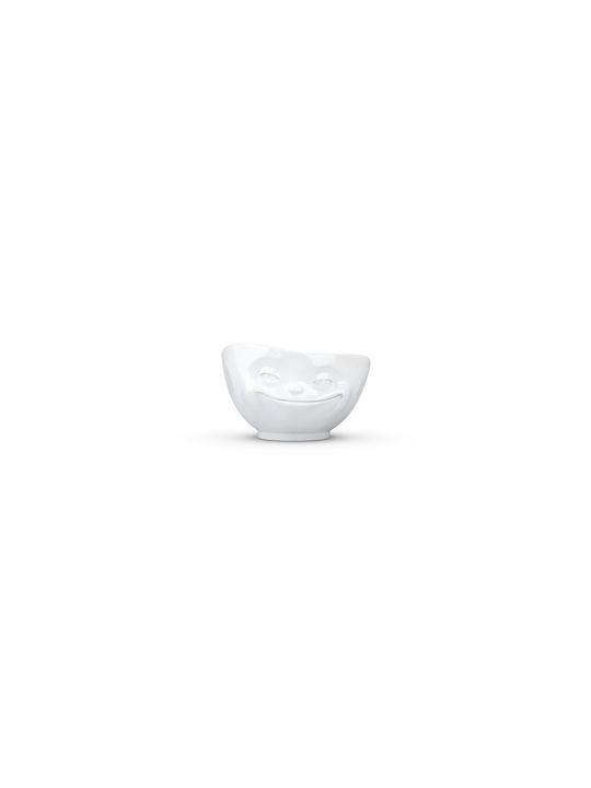 58Products Grinning Round Serving Bowl Made of White Porcelain