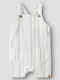 Kids Linen Dungarees Coconut Milk