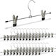 Relaxdays Relaxdays Kleiderbügel Für Hosen Metallisch Silber 10049771 25Stücke