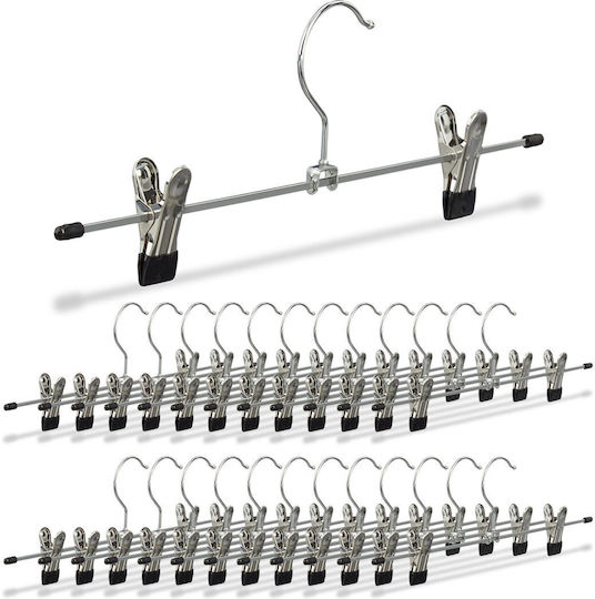 Relaxdays Relaxdays Kleiderbügel Für Hosen Metallisch Silber 10049771 25Stücke
