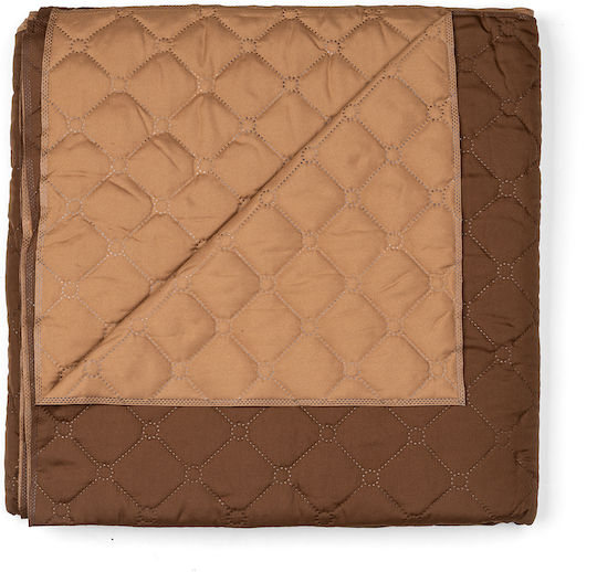 Κουβερλί Υπέρδιπλο από Πολυεστέρα Brown 220x240cm