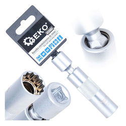 Geko Bit Steckschlüssel 16mm 3/8" Antriebsgröße Kardangelenk Dünne Wände Crv