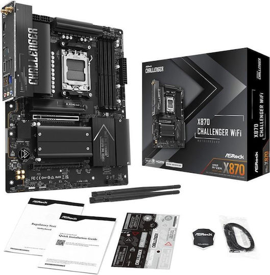 ASRock X870 Challenger WiFi Дънна Платка ATX с AMD AM5 Сокет 90-MXBUK0-A0UAYZ