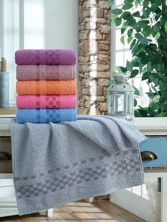 Rebeka Home Кърпа За Лице 50x90см Розов Пепел Т...