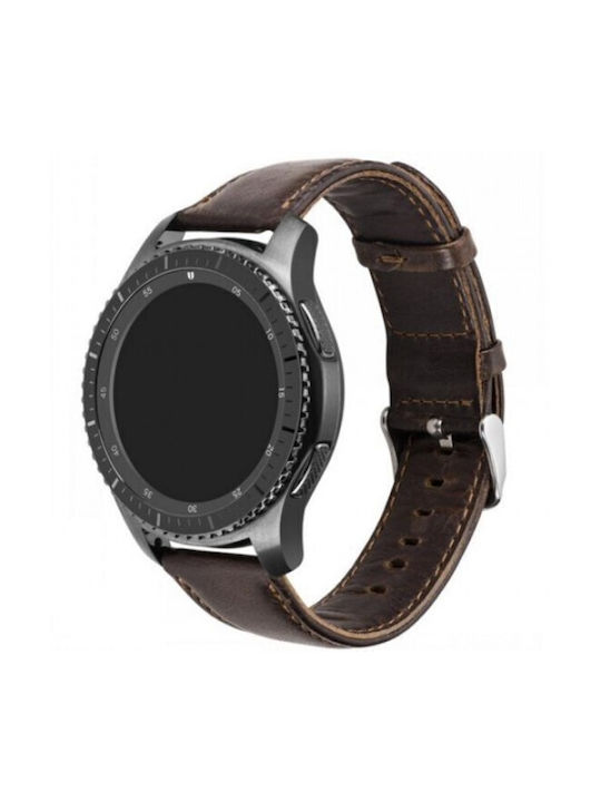 Λουράκι Leather Texture Xiaomi Watch 5 47mm Dark Brown