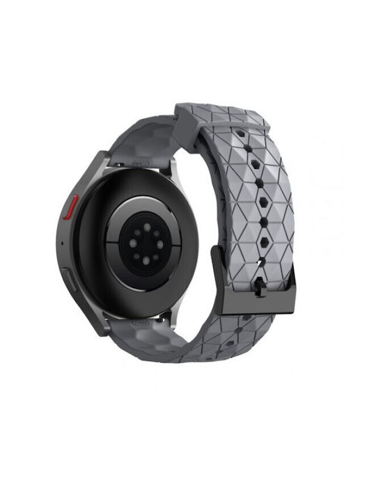 Tragbares Silikonarmband Rhombus Muster Xiaomi Watch 5 Grau
