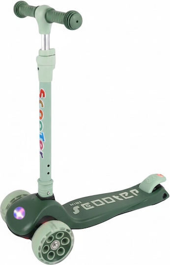 Kids Scooter Foldable 3-Wheel for 3+ Years Green