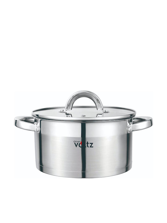 Voltz Βαθιά Ανοξείδωτη Κατσαρόλα 2.6lt / 18cm