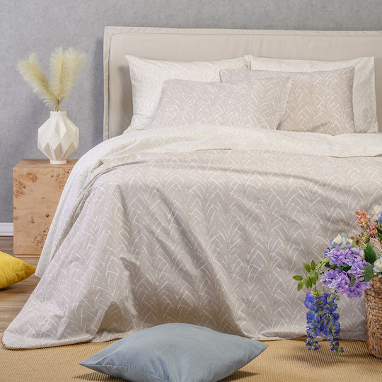 Melinen Coral Комплект за спалня 225x245cm Коралов Светлосив Melinen Coral Комплект за спалня 225x245cm Коралов Светлосив