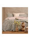 Melinen Amy Baumwoll-Bettdeckenbezug für Doppelbett 225x245 Amy Aqua