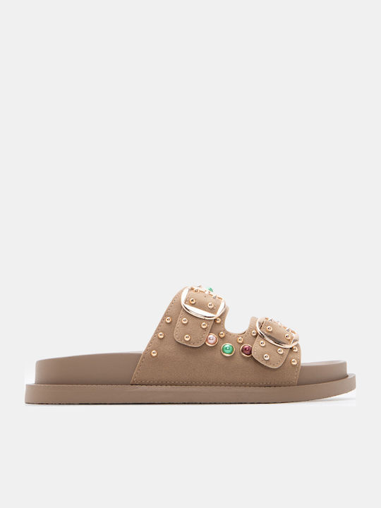 Luigi Γυναικεία Σανδάλια Flatforms Μπεζ