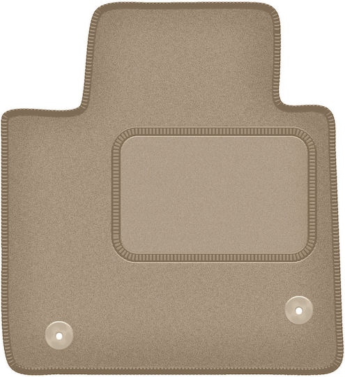 Velour Driver’s Mat Kia Carens Iv Minivan 7 Seats 2013-2018 Beige