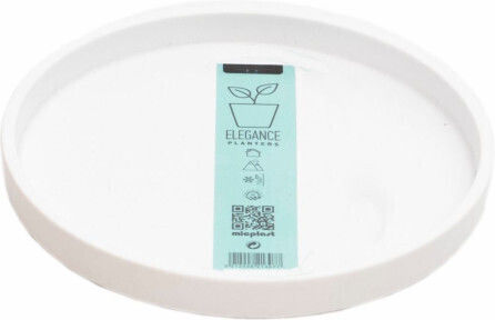 Micplast Plastic White Pot Plate 29x29cm 11.22.04.10