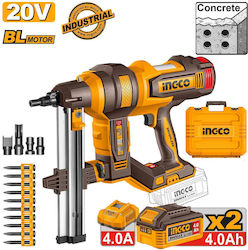 Ingco CCNLI9008E Καρφωτικό Μπαταρίας 20V 2x4Ah για Καρφιά