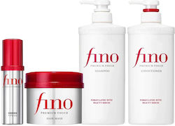 Shiseido Fino Premium Touch Complete Hair Care Set Ξηρά & Ταλαιπωρημένα Μαλλιά 4pcs