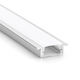 VenCore Walled LED Strip Aluminum Profile with Opal Cover for Drywall 100x2x1cm