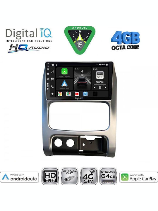 Digital IQ Car Audio System for Jeep Cherokee / Liberty 2002-2007 Bluetooth USB WiFi GPS Apple CarPlay Android Auto with 9" Touch Screen
