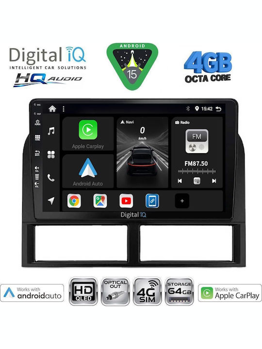 Digital IQ Car Audio System for Jeep Grand Cherokee 1999-2004 (Bluetooth/USB/WiFi/GPS/Apple CarPlay/Android Auto) with 9" Touch Screen