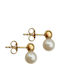 Kontopoulos Earrings Gold 9K With Pearls